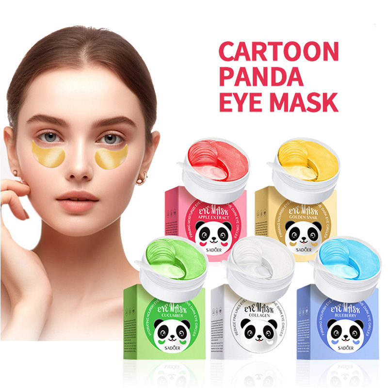 Eye Pad Collagen - 60pcs SADOER Crystal Collageen Oogmasker Anti