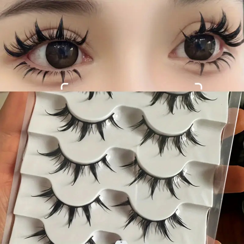 Eyelash Extension Anime Style - 5 paar valse wimpers in anime-stijl,