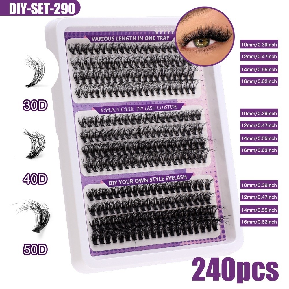 Eyelash Extension Kits - Natuurlijke Look Kunstwimpers Pluizige Stijl Bond
