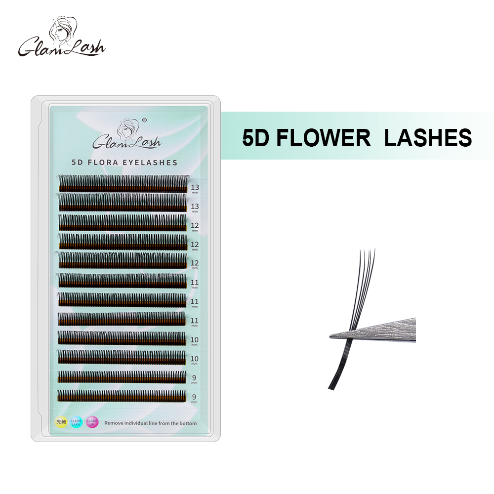 Eyelash Extension Anime Style - GLAMLASH 5D Bloem Wimperextensions Volume Spike