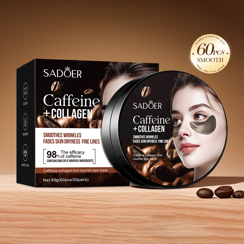 Eye Pad Collagen - 60 stks SADOER Cafeïne Kristal Collageen