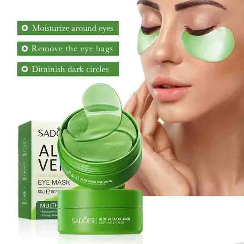 Eye Pad Collagen - 60pcs Aloë Vera Collageen Oogmasker Anti