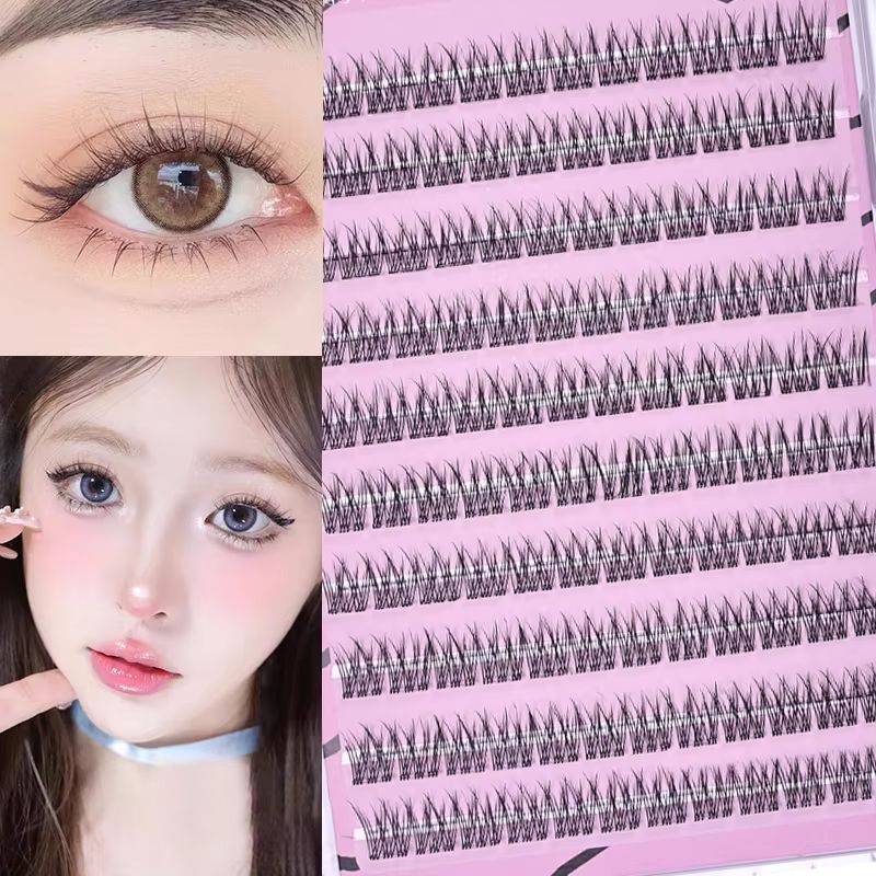 Eyelash Extension Anime Style - Zonnebloemontwerp Herbruikbare vissenstaart valse wimpers Anime-stijl