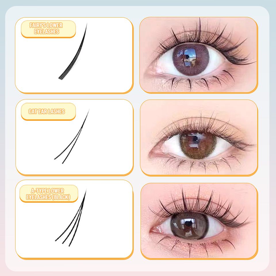 NIEUW 9 Stijlen DIY Onderste W - Eyelash Extension Anime Style recensie en prijs