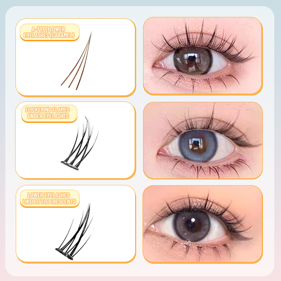NIEUW 9 Stijlen DIY Onderste W - Eyelash Extension Anime Style recensie en prijs