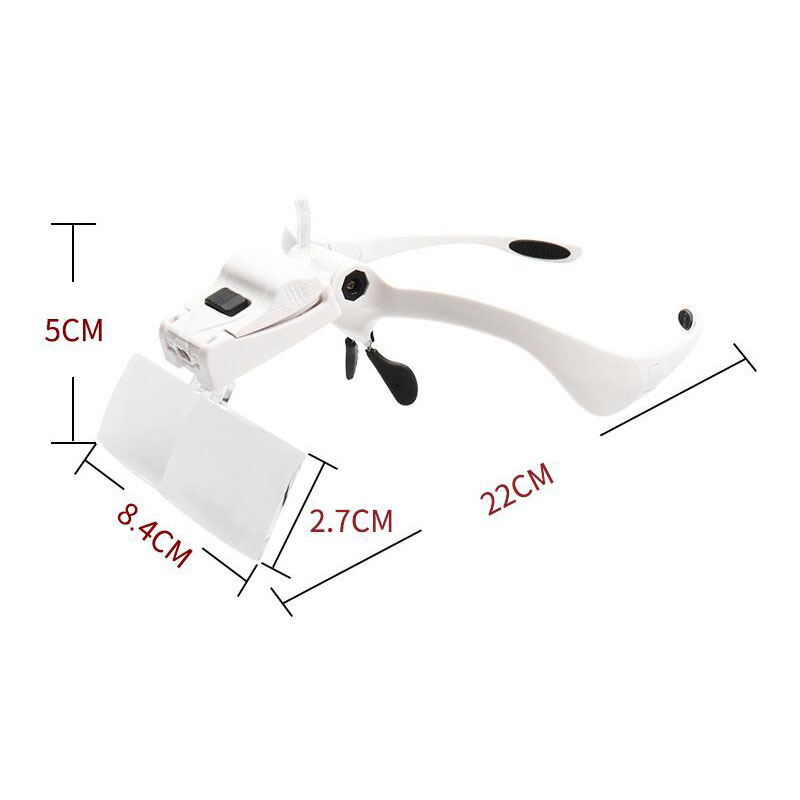 5-lens verstelbare vergrootgla - Eyelash Extension Glasses recensie en prijs