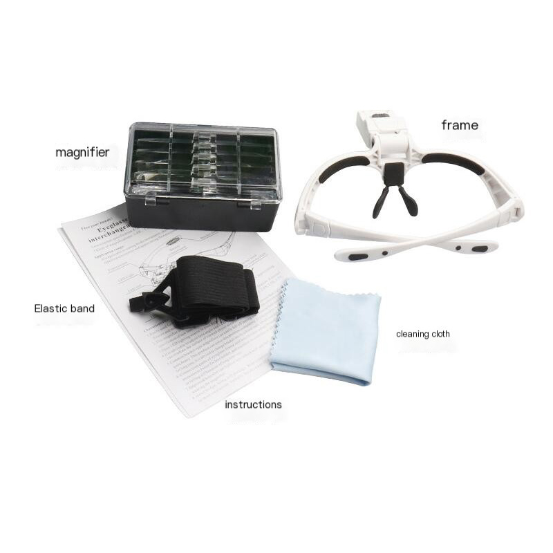 5-lens verstelbare vergrootgla - Eyelash Extension Glasses recensie en prijs