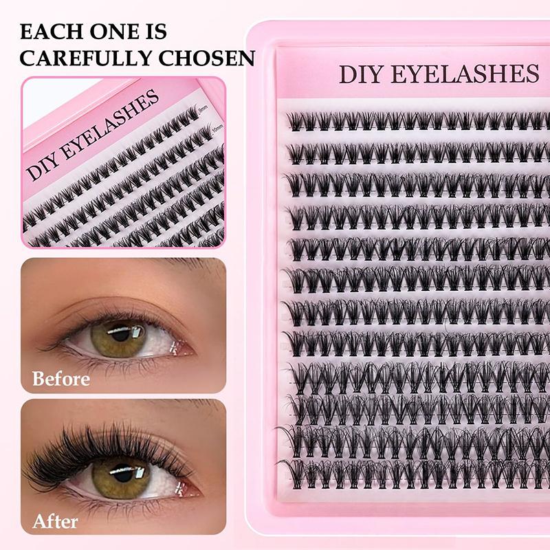 Natuurlijke Cluster Wimperverl - Eyelash Extension Kits recensie en prijs