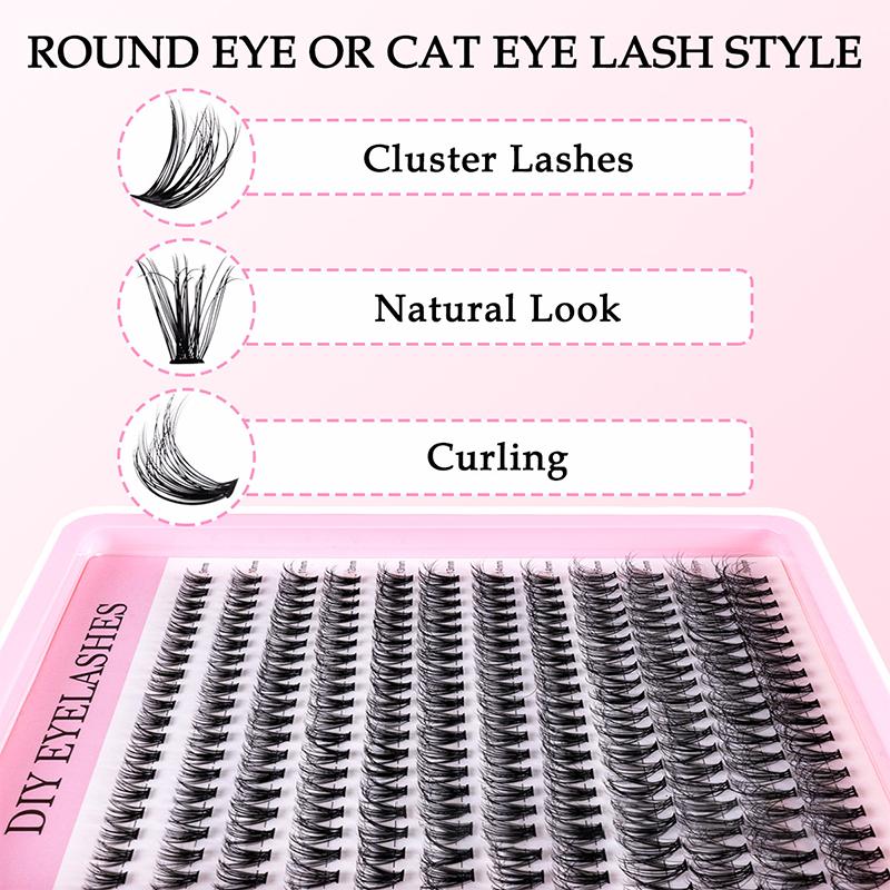 Natuurlijke Cluster Wimperverl - Eyelash Extension Kits recensie en prijs