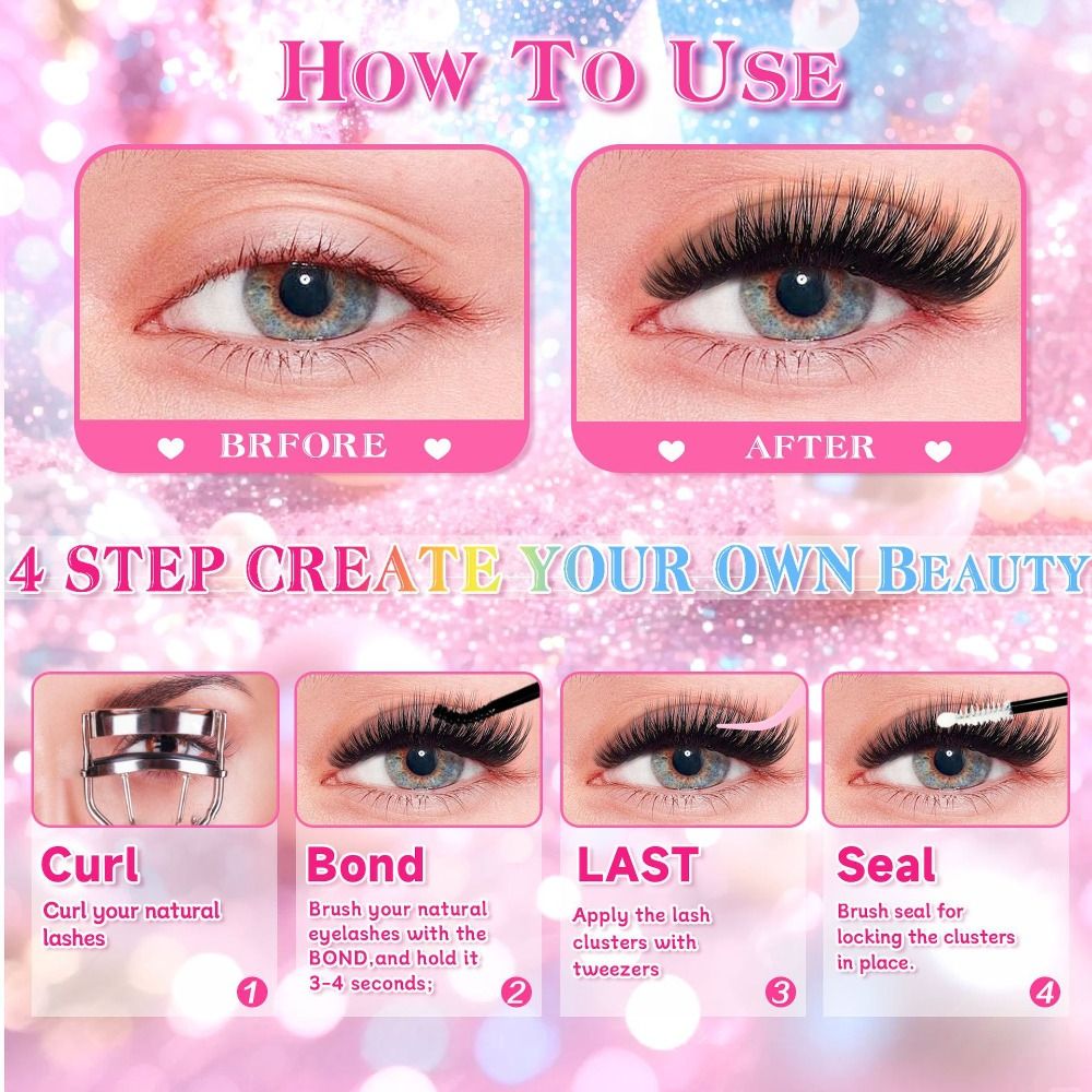 Natuurlijke look valse wimpers - Eyelash Extension Kits recensie en prijs