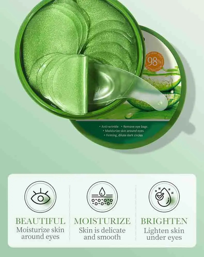 60pcs Aloë Vera Collageen Oogm - Eye Pad Collagen recensie en prijs